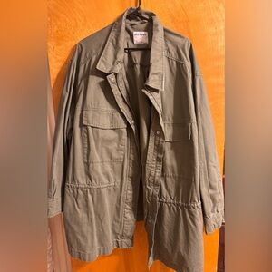 Old Navy Khaki Jacket 4X olive color